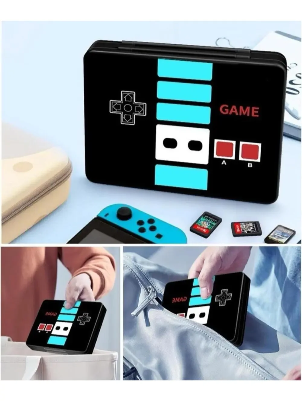 Nintendo Switch Game Card Case 64 Game 64 SD Holder Box for OLED Lite Games New